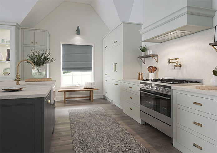 Soft Chevron, Soft Black - Twist&Fit Roman Blind - Image 6